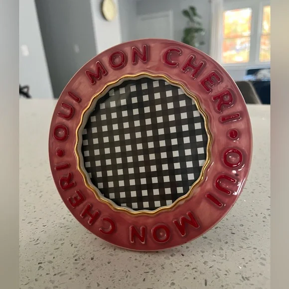 Anthropologie Claudette Text Stoneware Picture Frame - Picture 4 of 7